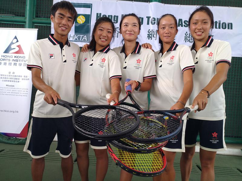 ​中國香港網球運動員張玲盼亞運突破八強