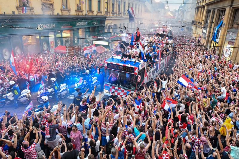 ﻿逾25萬人歡迎克羅地亞英雄