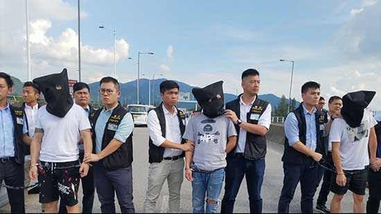 粵港警方移交尖沙咀劫案3名港籍疑犯