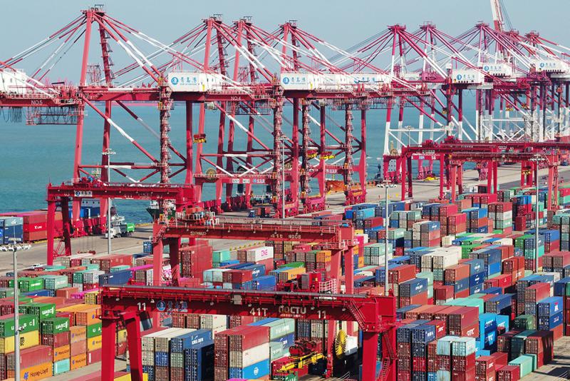﻿掃貿戰陰霾　中國出口飆15.6%