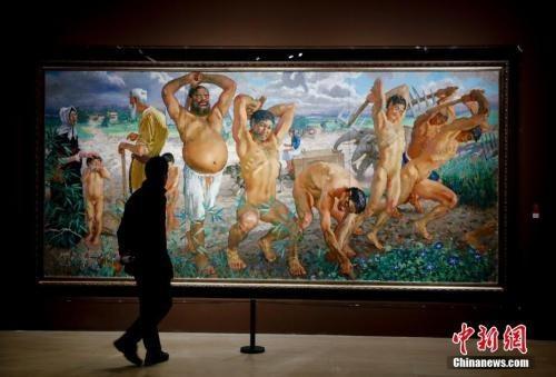徐悲鴻油畫《愚公移山》以2.088億被買下 此前曾流拍