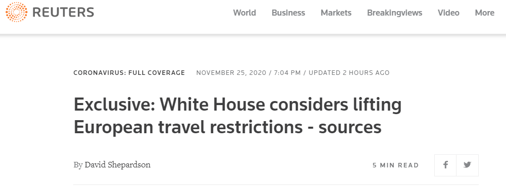 外媒：白宮正考慮取消對多國旅行禁令，不包括中國伊朗 
