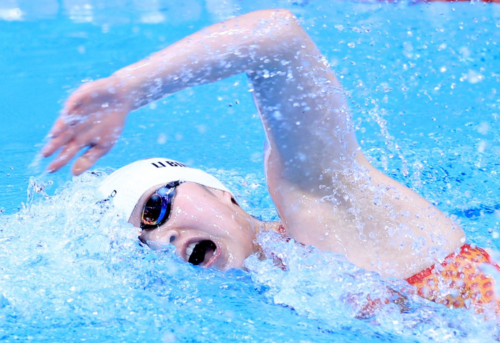 李冰潔女子400米自由泳奪銅　破亞洲紀錄