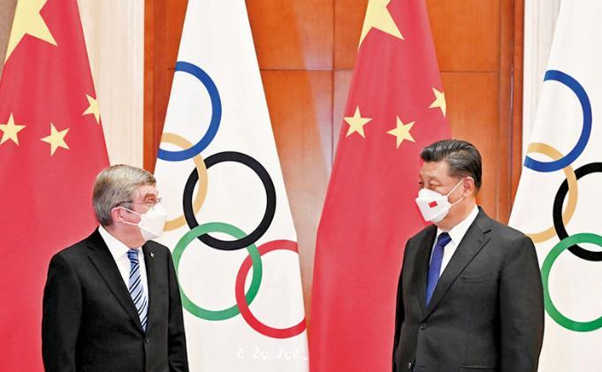 習近平在京會見國際奧委會主席巴赫